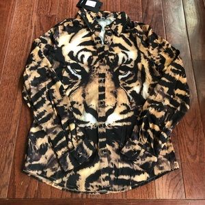NWT! Tiger print blouse